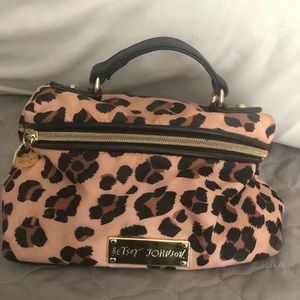 Betsey Johnson Blushing Cheetah Makeup Bag